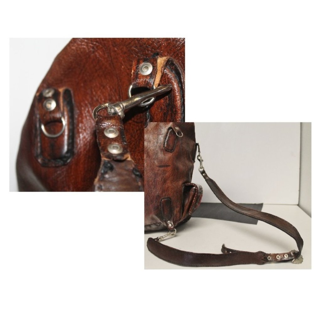 New Handmade Tooled Roses Angel Backpack & Wallet - Picture 13 of 16